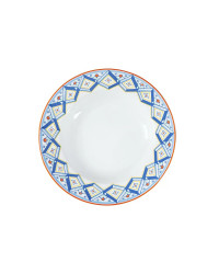 LOMONOSOV IMPERIAL PORCELAIN DINNER PLATE ROSSO DEEP 22.5 cm 8.9"