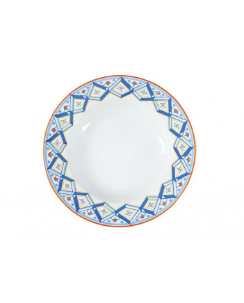 LOMONOSOV IMPERIAL PORCELAIN DINNER PLATE ROSSO DEEP 22.5 cm 8.9"