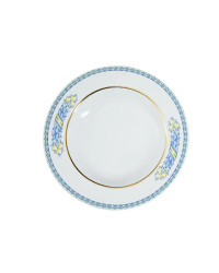 LOMONOSOV IMPERIAL PORCELAIN DINNER PLATE AZZURRO DEEP 22.5 cm 8.9"