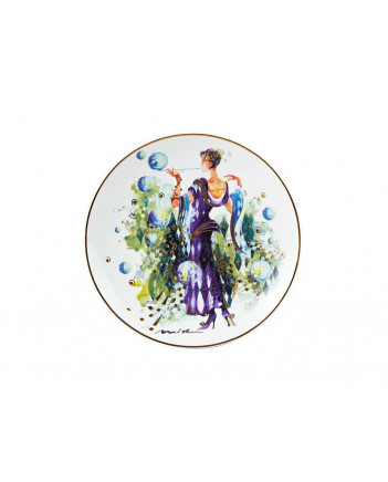 LOMONOSOV IMPERIAL PORCELAIN DECORATIVE WALL PLATE SEASONS: SPRING 195 mm 7.7"