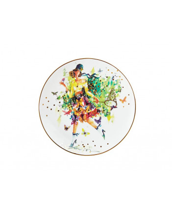 LOMONOSOV IMPERIAL PORCELAIN DECORATIVE WALL PLATE SEASONS: SUMMER 195 mm 7.7"