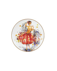 LOMONOSOV IMPERIAL PORCELAIN DECORATIVE WALL PLATE SEASONS: AUTUMN 195 mm 7.7"