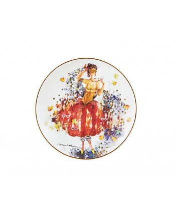 LOMONOSOV IMPERIAL PORCELAIN DECORATIVE WALL PLATE SEASONS: AUTUMN 195 mm 7.7"
