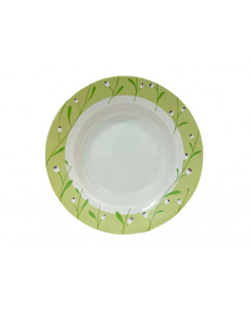 LOMONOSOV IMPERIAL PORCELAIN DINNER SOUP PLATE SPRING BREEZE 22 cm 8.7"
