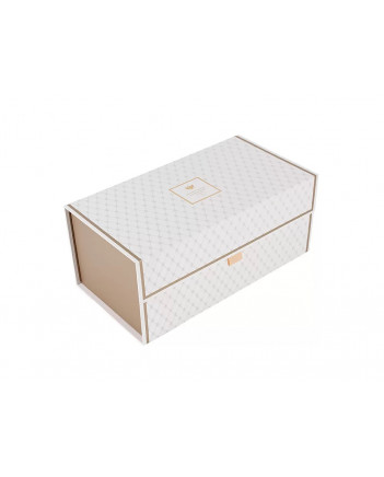 LOMONOSOV PORCELAIN FACTORY STORAGE BOX ORGANIZER FOR TEA COFFEE SETS AND SERVICES MEDIUM WHITE
