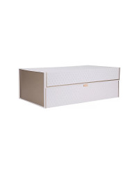 LOMONOSOV PORCELAIN FACTORY STORAGE BOX ORGANIZER FOR TEA COFFEE SETS AND SERVICES LARGE WHITE