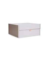 LOMONOSOV PORCELAIN FACTORY STORAGE BOX ORGANIZER FOR TEA COFFEE SETS AND SERVICES SMALL WHITE