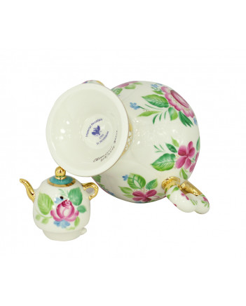 LOMONOSOV IMPERIAL PORCELAIN TEAPOT SAMOVAR LIGHT DAY 480 ml 16.2 oz
