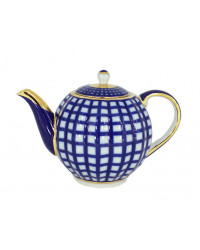  LOMONOSOV IMPERIAL PORCELAIN TEAPOT TULIP COBALT CELL 3 CUPS 600 ml 20 OZ