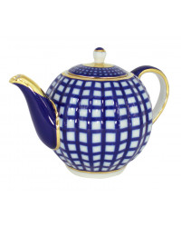  LOMONOSOV IMPERIAL PORCELAIN TEAPOT TULIP COBALT CELL 3 CUPS 600 ml 20 OZ