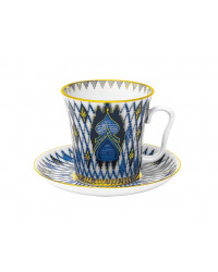 LOMONOSOV IMPERIAL PORCELAIN COFFEE LATTE HOT CHOCOLATE MUG KIZHI 360 ml/12.2 fl.oz