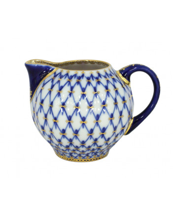  LOMONOSOV IMPERIAL PORCELAIN TEA SET SERVICE TULIP COBALT NET  22 items