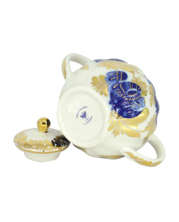 LOMONOSOV IMPERIAL PORCELAIN SUGAR BOWL TULIP GOLDEN GARDEN 15 OZ/450 ML