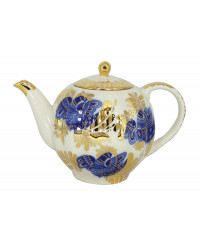  LOMONOSOV IMPERIAL PORCELAIN TEAPOT TULIP GOLDEN GARDEN 3 CUPS 600 ML 20 oz