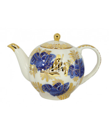  LOMONOSOV IMPERIAL PORCELAIN TEAPOT TULIP GOLDEN GARDEN 3 CUPS 600 ML 20 oz