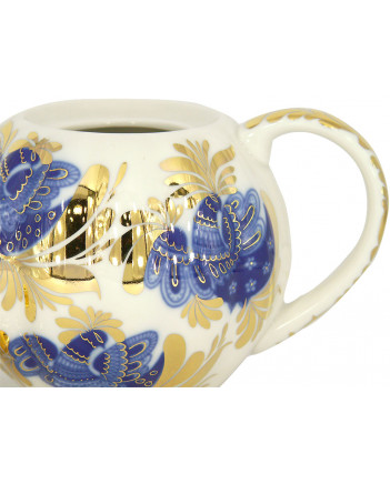  LOMONOSOV IMPERIAL PORCELAIN TEAPOT TULIP GOLDEN GARDEN 3 CUPS 600 ML 20 oz
