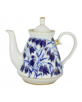 LOMONOSOV IMPERIAL PORCELAIN TEAPOT BLUEBELLS 750 ml 25.4 fl.oz