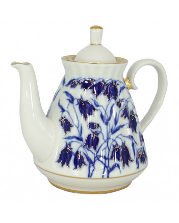 LOMONOSOV IMPERIAL PORCELAIN TEAPOT BLUEBELLS 750 ml 25.4 fl.oz