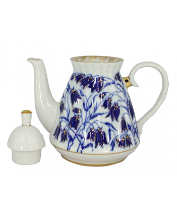 LOMONOSOV IMPERIAL PORCELAIN TEAPOT BLUEBELLS 750 ml 25.4 fl.oz