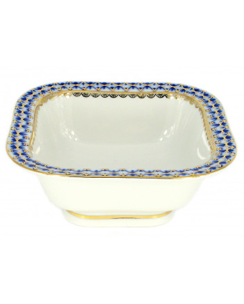 LOMONOSOV IMPERIAL PORCELAIN SALAD BOWL COBALT NET (4 SERV.) 700 ML/23.7 FL.OZ