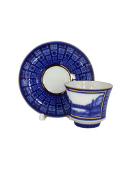 LOMONOSOV IMPERIAL PORCELAIN TEACUP AND SAUCER BANQUET EGYPTIAN BRIDGE 220 ml 7.4 oz