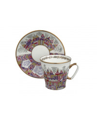LOMONOSOV IMPERIAL BONE CHINA RARE PORCELAIN ESPRESSO CUP BLACK COFFEE PALACES 80 ml/2.7 fl.oz