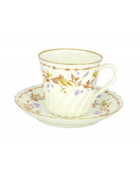 LOMONOSOV IMPERIAL BONE CHINA PORCELAIN ESPRESSO CUP TWISTED KARELIA 155 ml/5.2 fl.oz