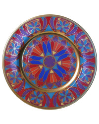 LOMONOSOV IMPERIAL PORCELAIN DECORATIVE WALL PLATE GOTHIC-7 265 mm 10.4"