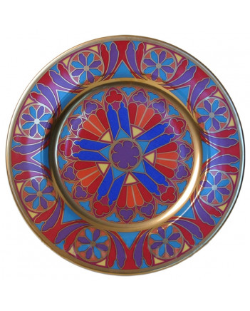 LOMONOSOV IMPERIAL PORCELAIN DECORATIVE WALL PLATE GOTHIC-7 265 mm 10.4"
