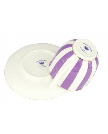 LOMONOSOV IMPERIAL BONE CHINA PORCELAIN ESPRESSO CUP YES AND NO PURPLE 180 ml 6.1 fl.oz