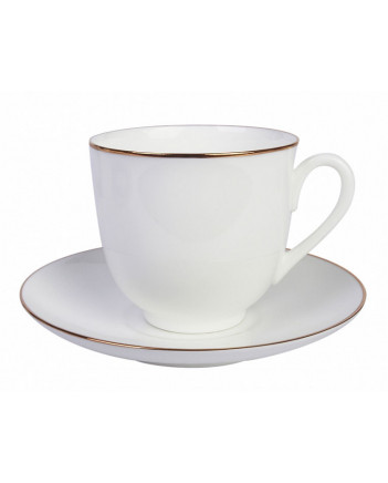 LOMONOSOV IMPERIAL BONE CHINA PORCELAIN ESPRESSO CUP GOLDEN EDGE 180 ml 6.1 fl.oz