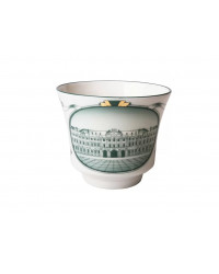 LOMONOSOV IMPERIAL PORCELAIN TEACUP AND SAUCER BANQUET WINTER PALACE 220 ml 7.4 oz