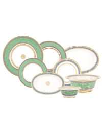 LOMONOSOV IMPERIAL PORCELAIN DINNER SET ALEXANDRIA GOLDEN 24 items