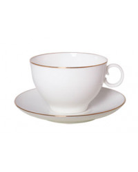 LOMONOSOV IMPERIAL BONE CHINA PORCELAIN TEA CUP APPLE GOLDEN EDGE 160 ml/5.4 fl.oz