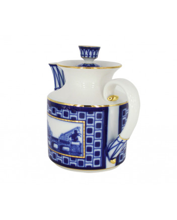 LOMONOSOV IMPERIAL PORCELAIN TEAPOT BRIDGES OF PETERSBURG 860 ml 29 oz