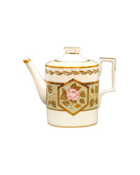 LOMONOSOV IMPERIAL PORCELAIN TEAPOT JADE BACKGROUND 1000 ml 33.8 oz