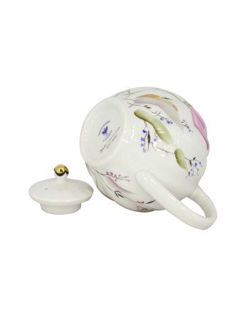  LOMONOSOV IMPERIAL PORCELAIN TEAPOT PINK TULIPS 3 CUPS 600 ML 20 oz