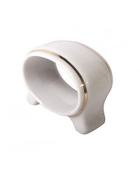 LOMONOSOV IMPERIAL PORCELAIN NAPKIN RING GOLDEN EDGE