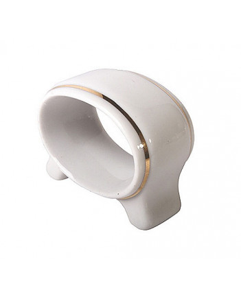 LOMONOSOV IMPERIAL PORCELAIN NAPKIN RING GOLDEN EDGE