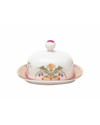 LOMONOSOV IMPERIAL PORCELAIN BUTTER HOLDER DISH MOSCOW RIVER
