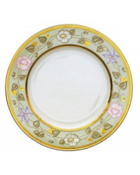 LOMONOSOV IMPERIAL PORCELAIN DINNER PLATE JADE BACKGROUND 27 cm/10.6"