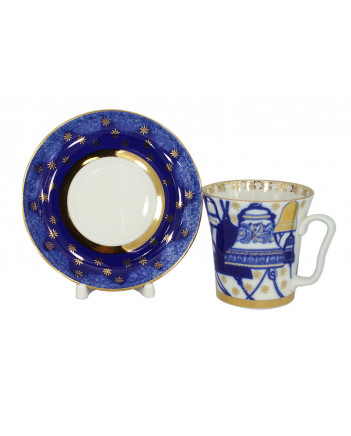 LOMONOSOV IMPERIAL PORCELAIN COFFEE LATTE HOT CHOCOLATE MUG CHURCH BELLS 360 ml/12.2 fl.oz