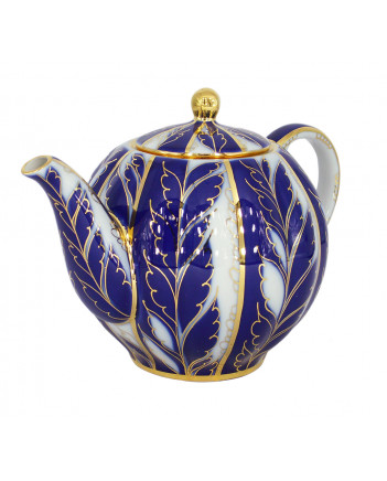  LOMONOSOV IMPERIAL PORCELAIN TEAPOT TULIP WINTER NIGHT 3 CUPS 600 ML 20 oz
