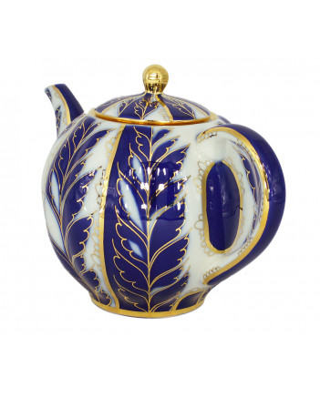  LOMONOSOV IMPERIAL PORCELAIN TEAPOT TULIP WINTER NIGHT 3 CUPS 600 ML 20 oz