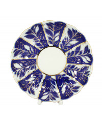 LOMONOSOV IMPERIAL PORCELAIN COOKIE PASTRY DISH WINTER NIGHT TULIP