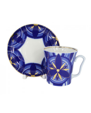 LOMONOSOV IMPERIAL PORCELAIN COFFEE LATTE HOT CHOCOLATE MUG SHINING GLORY 360 ml/12.2 fl.oz