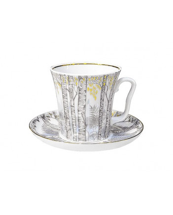 LOMONOSOV IMPERIAL PORCELAIN COFFEE LATTE HOT CHOCOLATE MUG SPRING BIRCH 360 ml/12.2 fl.oz