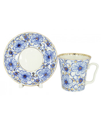 LOMONOSOV IMPERIAL PORCELAIN COFFEE LATTE HOT CHOCOLATE MUG BINDWEED 360 ml/12.2 fl.oz