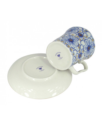 LOMONOSOV IMPERIAL PORCELAIN COFFEE LATTE HOT CHOCOLATE MUG BINDWEED 360 ml/12.2 fl.oz