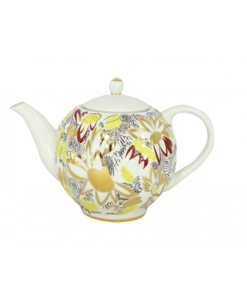LOMONOSOV IMPERIAL PORCELAIN TEA SET SERVICE TULIP GOLDEN DAISY  20 items